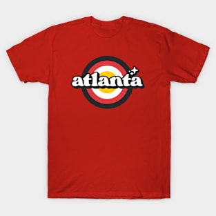 Vintage Atlanta Sunset Seal // Retro City Emblem for Atlanta, Georgia T-Shirt